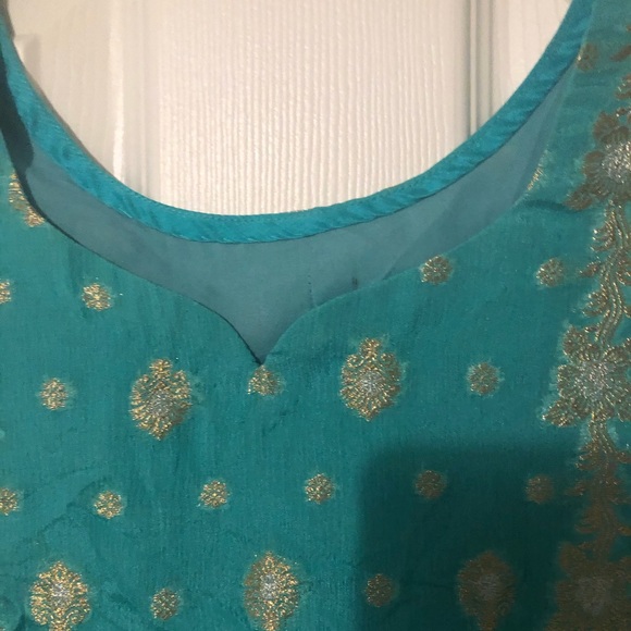 Pakistan Indian Bollywood shalwar kameez duputta - Picture 3 of 14